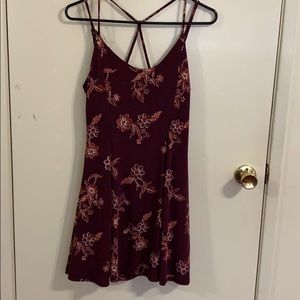 Purple floral dress